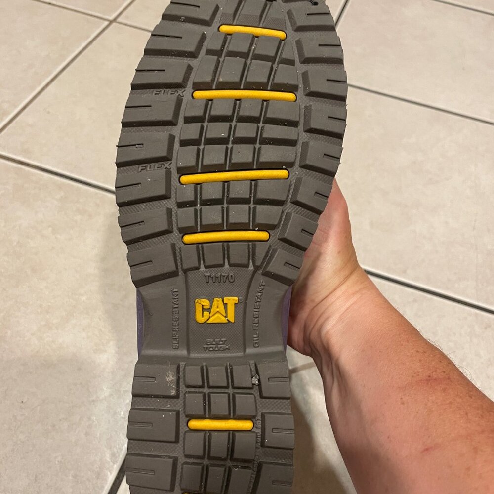 Caterpillar Women's Echo Waterproof Steel Toe Work Boot- Blue, Size 7.5 Wide - Picture 3 of 13